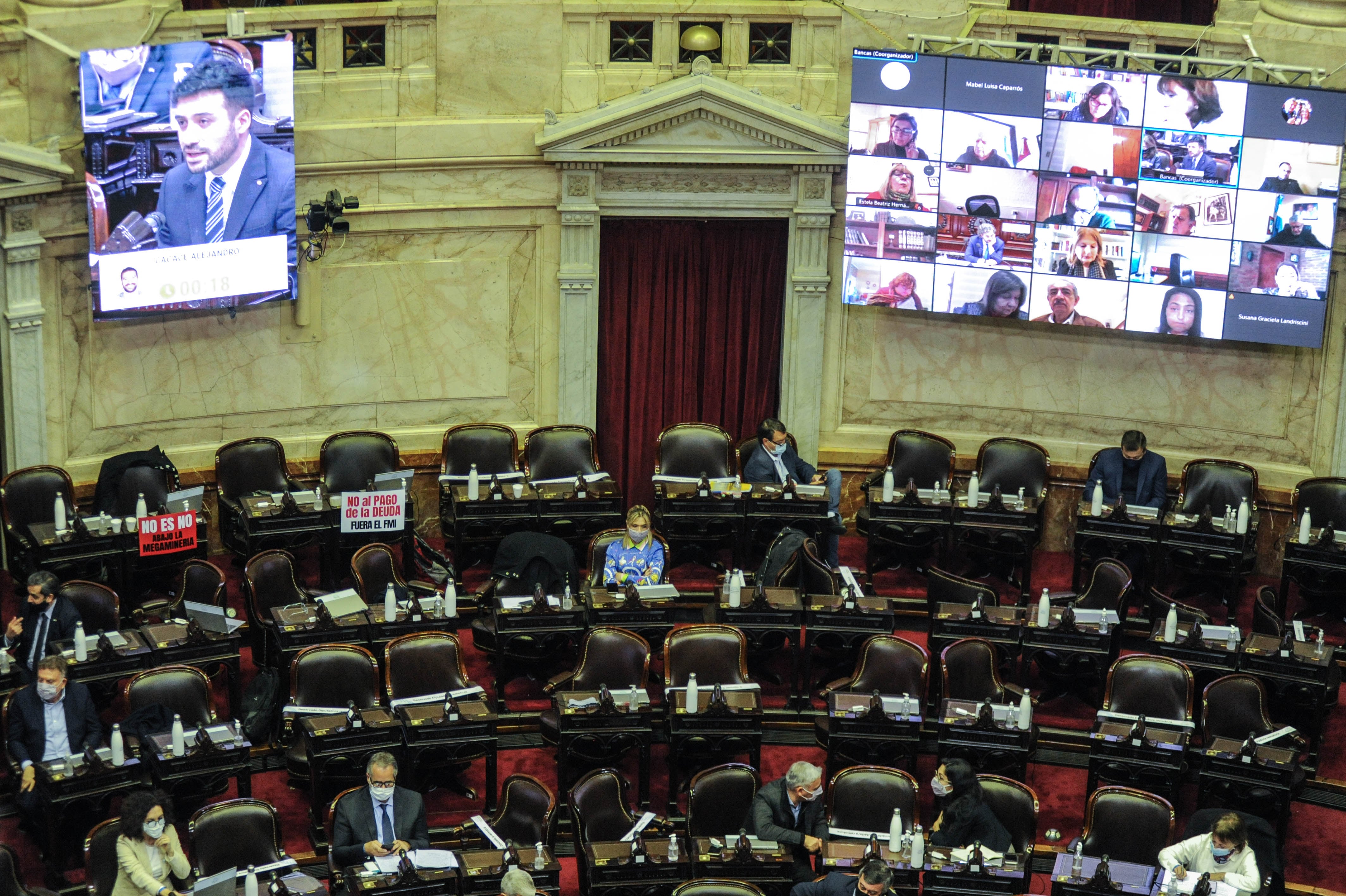 Santiago Cafiero durante su presentación en la cámara de Diputados Gabriela Estevez  Foto Federico Lopez Claro