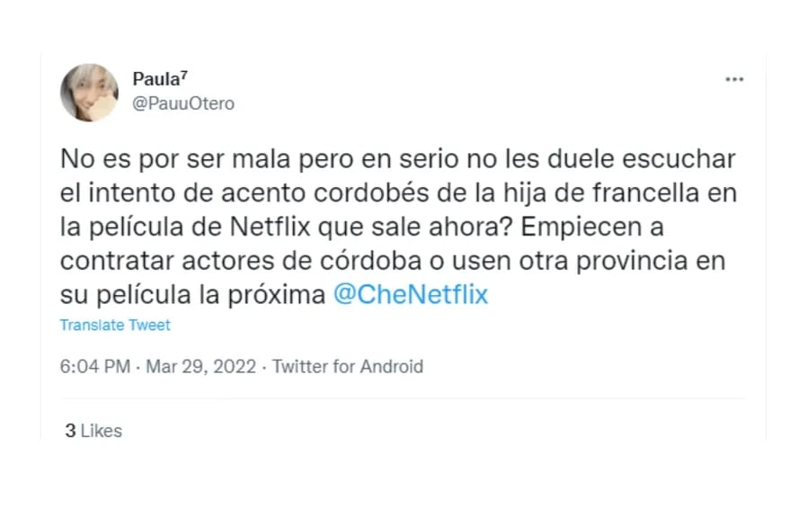 Los usuarios hicieron sugerencias para nuevos contratos en las películas nacionales.