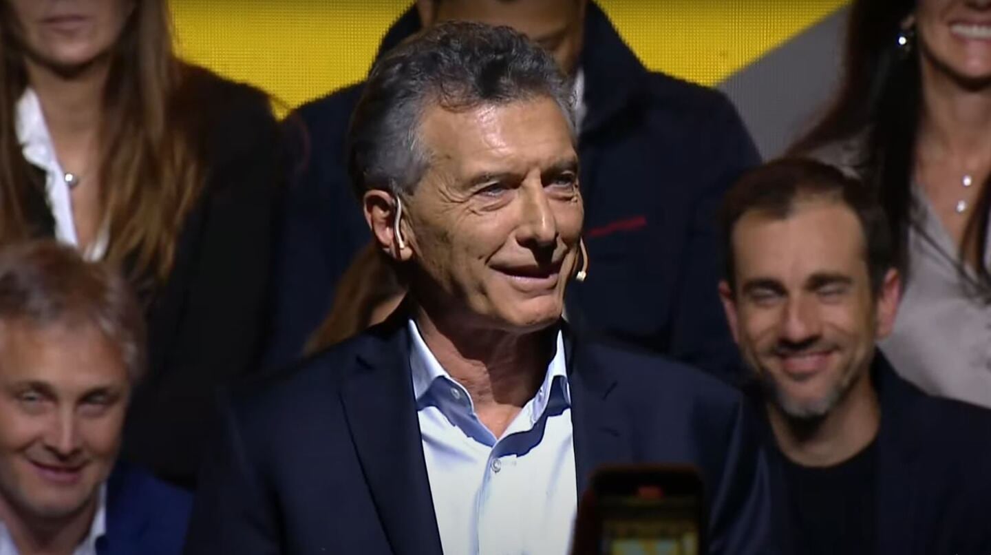 Mauricio Macri en el acto relanzamiento del PRO. Foto archivo: TN