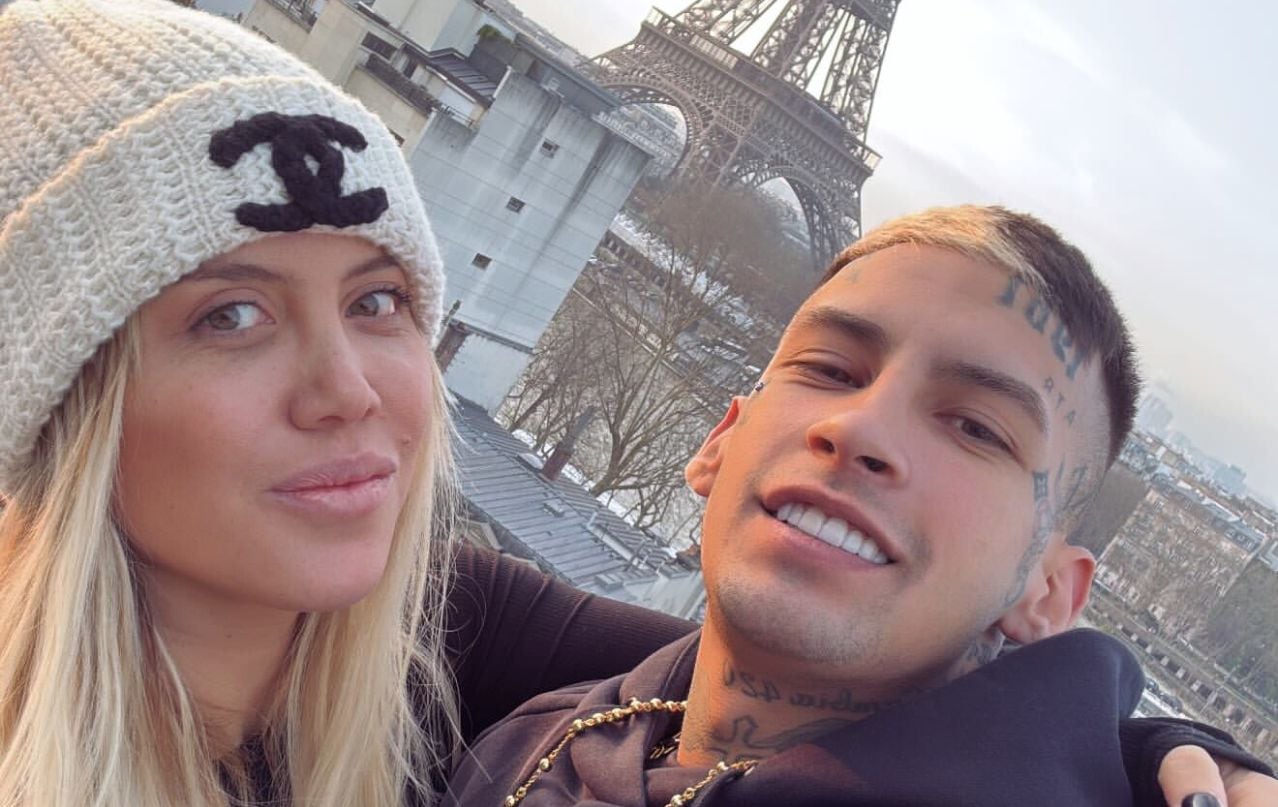 En paralelo al conflicto con Icardi, Wanda continúa su mediática relación con el cantante L-Gante. Gentileza Instagram.