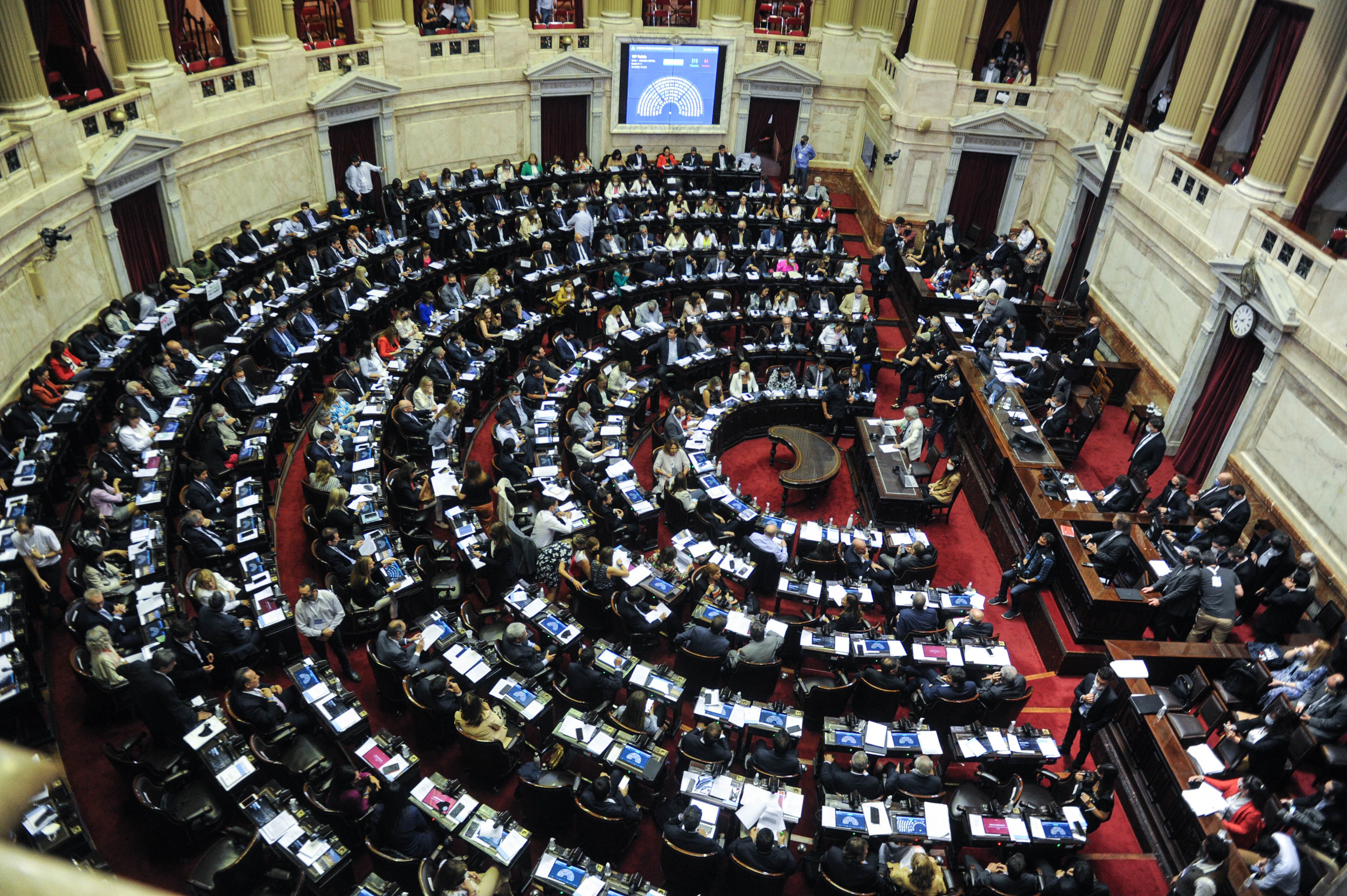 Bloque del Frente de Todos en diputados , congreso , Foto Federico Lopez Claro