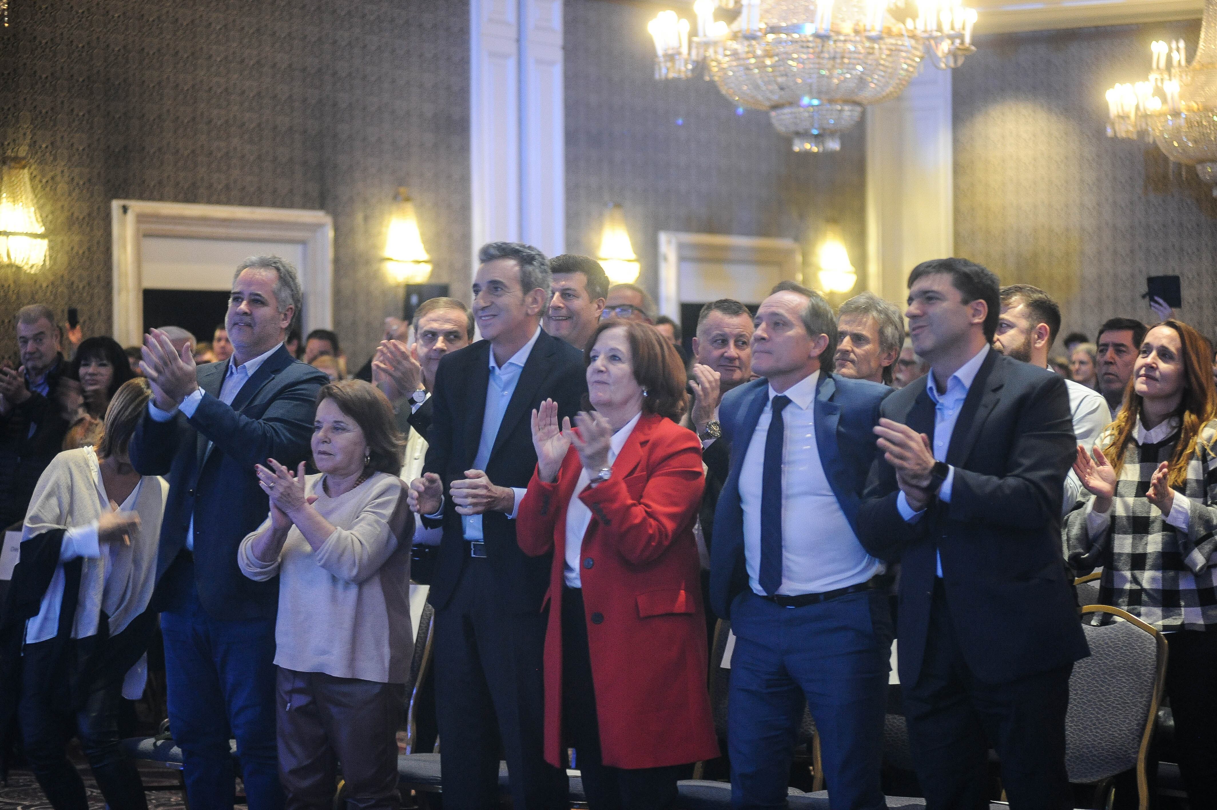 Juan Schiaretti y Florencio Randazzo en el lanzamiento de la fórmula presidencial. Foto: Federico Lopez Claro