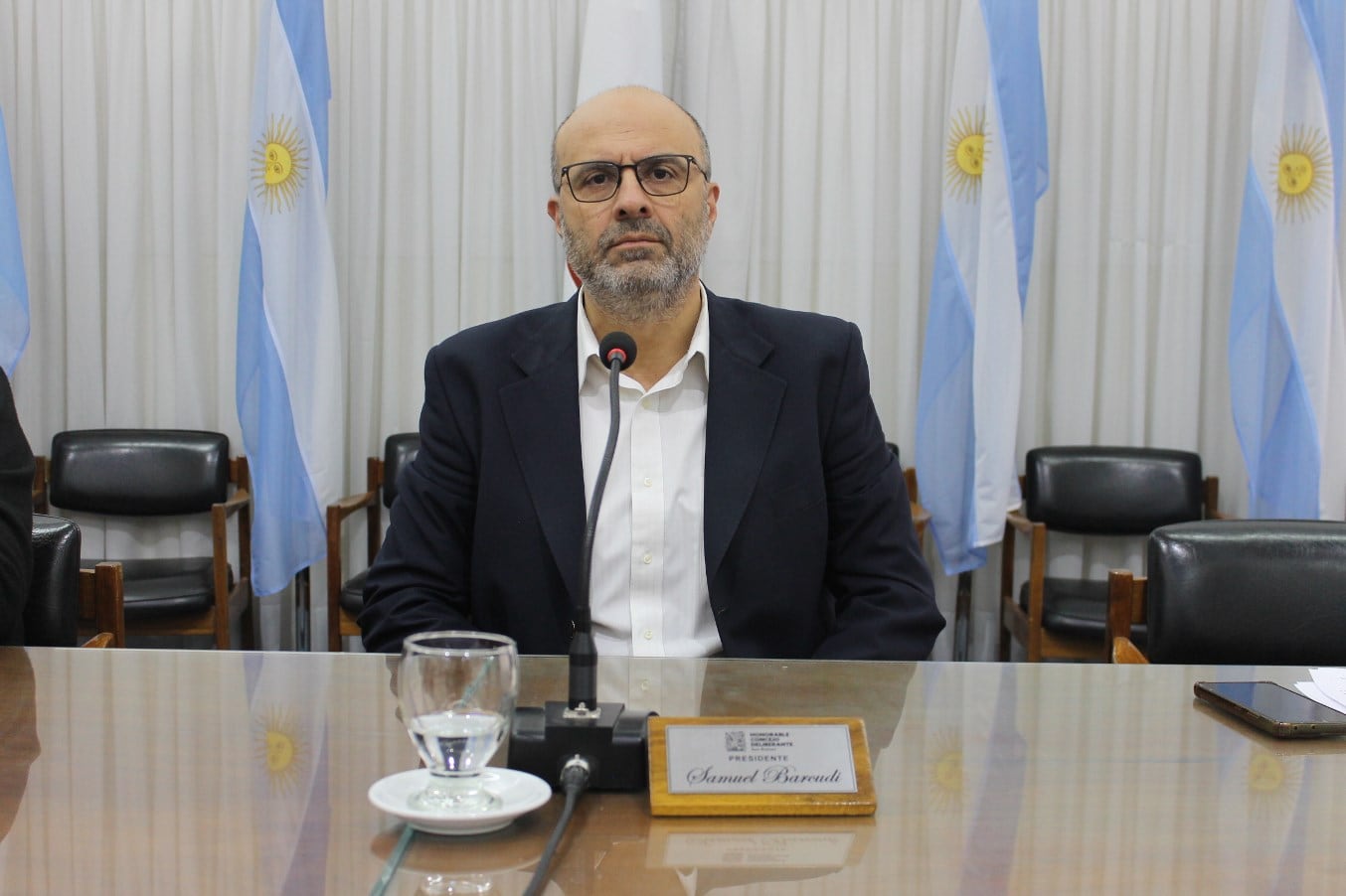 Concejal Samuel Barcudi, presidente del Concejo Deliberante sanrafaelino.