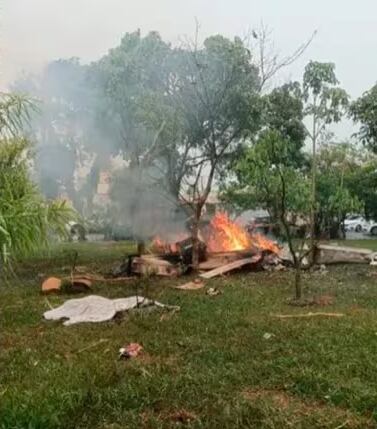 Una avioneta se estrelló y murieron cinco personas. Gentileza: Télam.