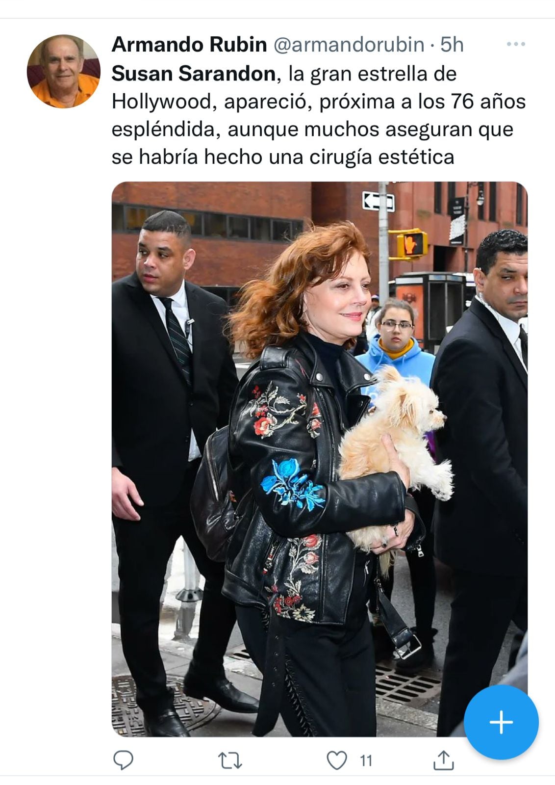 Susan Sarandon, furor en Twitter.