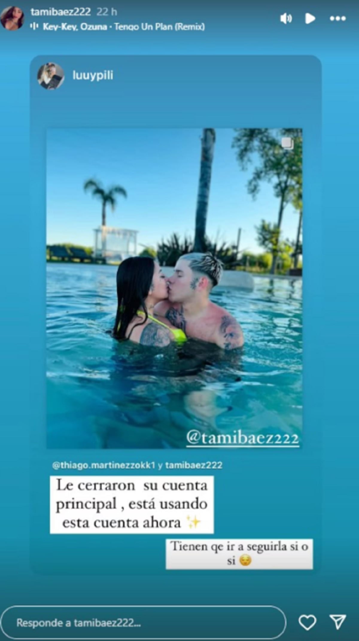 Tamara mantiene una relación con Thiago Martínez, con quien confirmó su noviazgo este año. (Foto: Tamara Báez - Instagram).