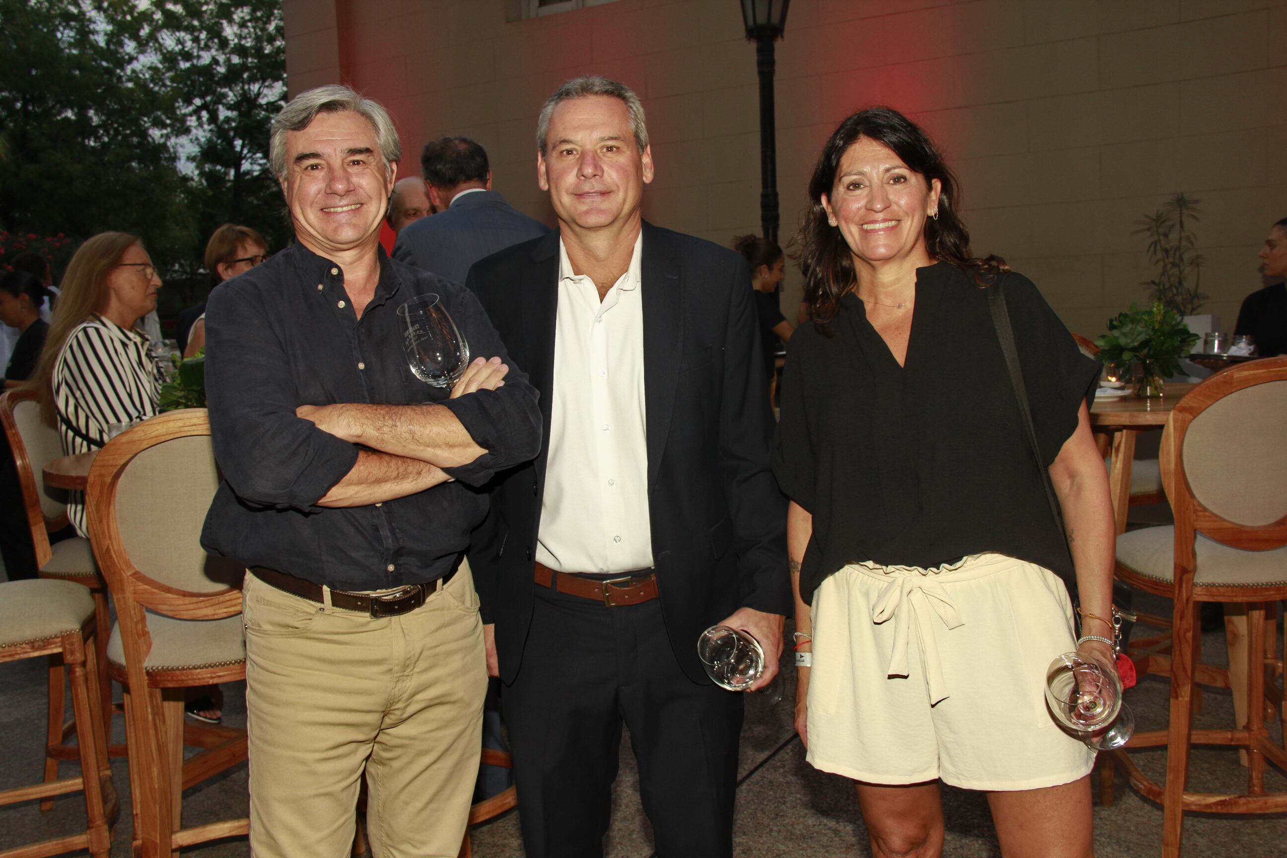 Eduardo López, Claudio Passarini y Verónica Mussuto.