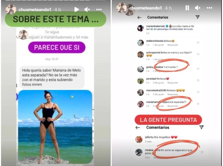 Mariana De Melo posa con sus hijas mientras dicen que se separó por una infidelidad