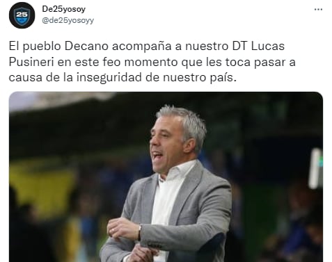 El DT de Atlético Tucumán, Lucas Pusineri, sufrió el asalto de su familia en Buenos Aires. / Gentileza.