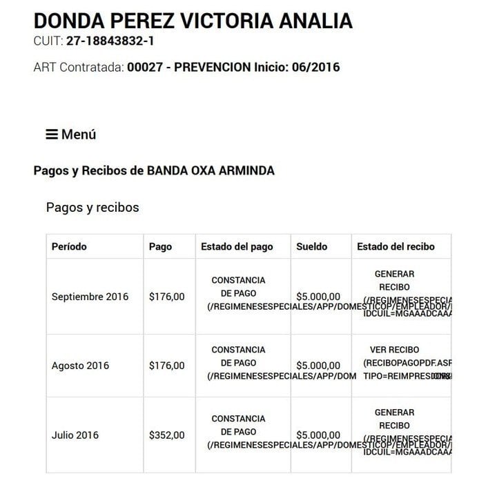 Los documentos que envió Donda a Clarín