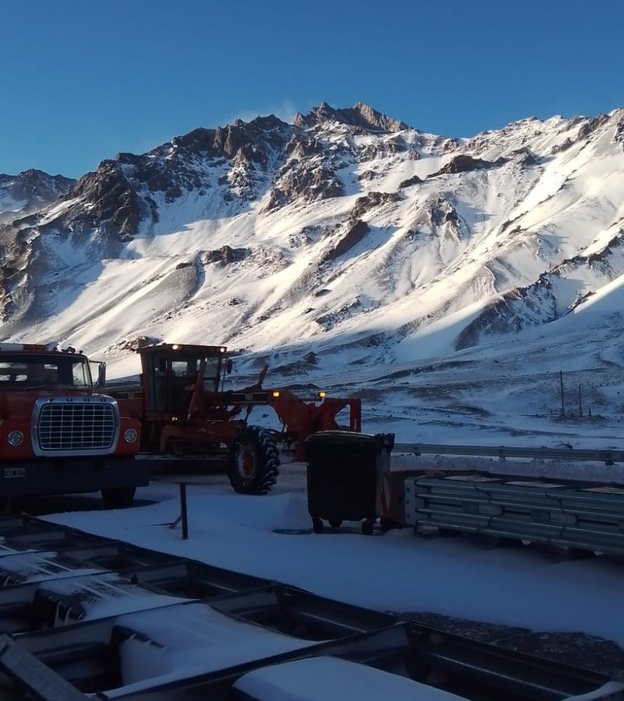 Espectacular nevada en la Cordillera. Gentileza / Gendarmería