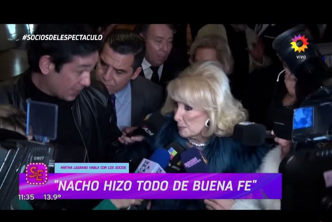 Mirtha Legrand habló sobre un posible cambio de canal (Captura de pantalla).