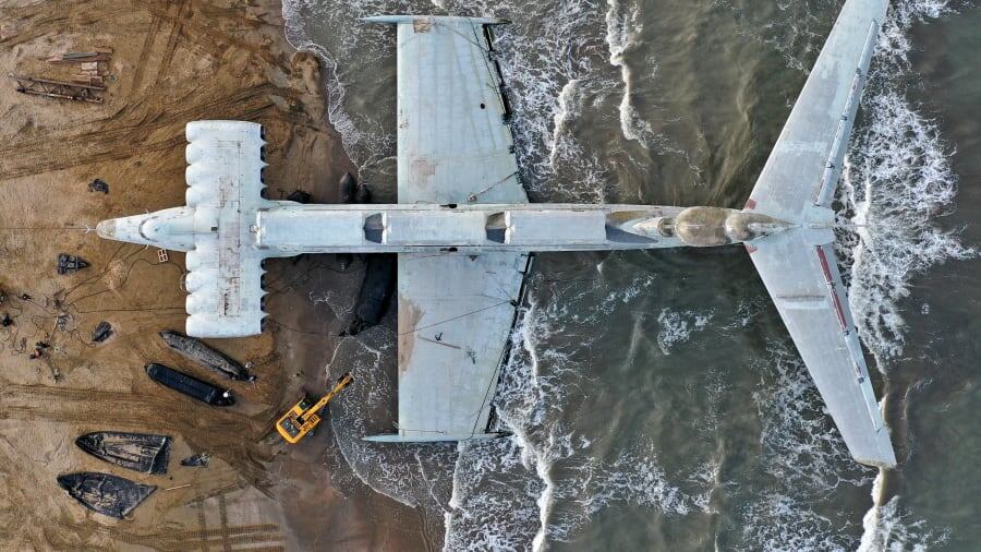 El híbrido entre barco y avión fue realizado por la Unión Soviética.