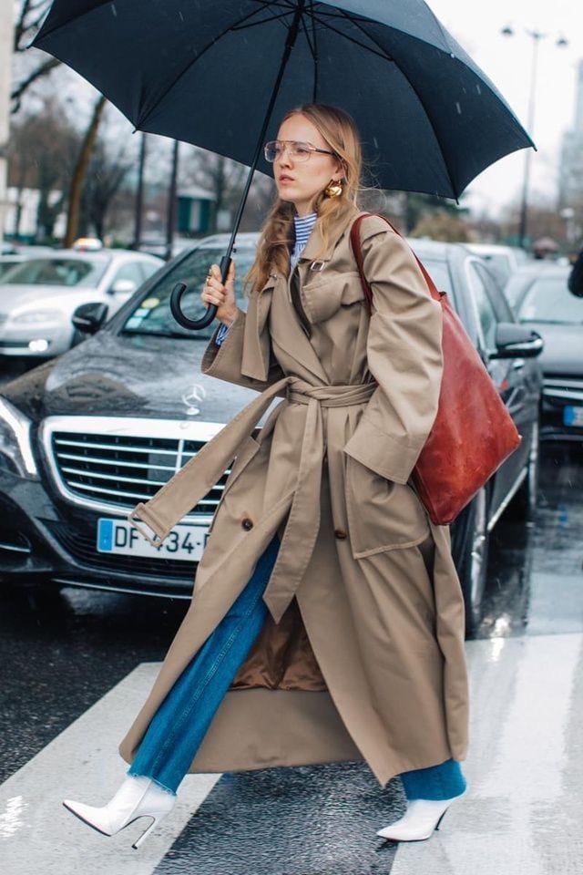 Looks para una semana lluviosa. Foto: Vogue.