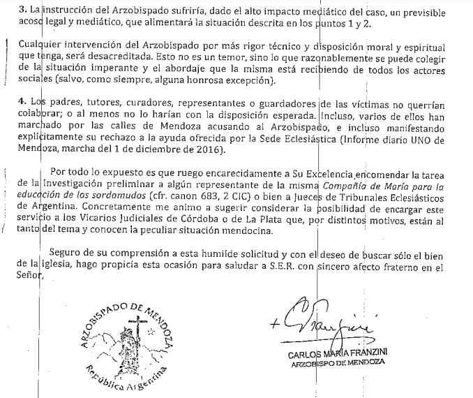 Caso Próvolo: la Iglesia mendocina se excusó de investigar al instituto ante el “riesgo de reclamos de indemnizaciones civiles”. Foto: Los Andes.