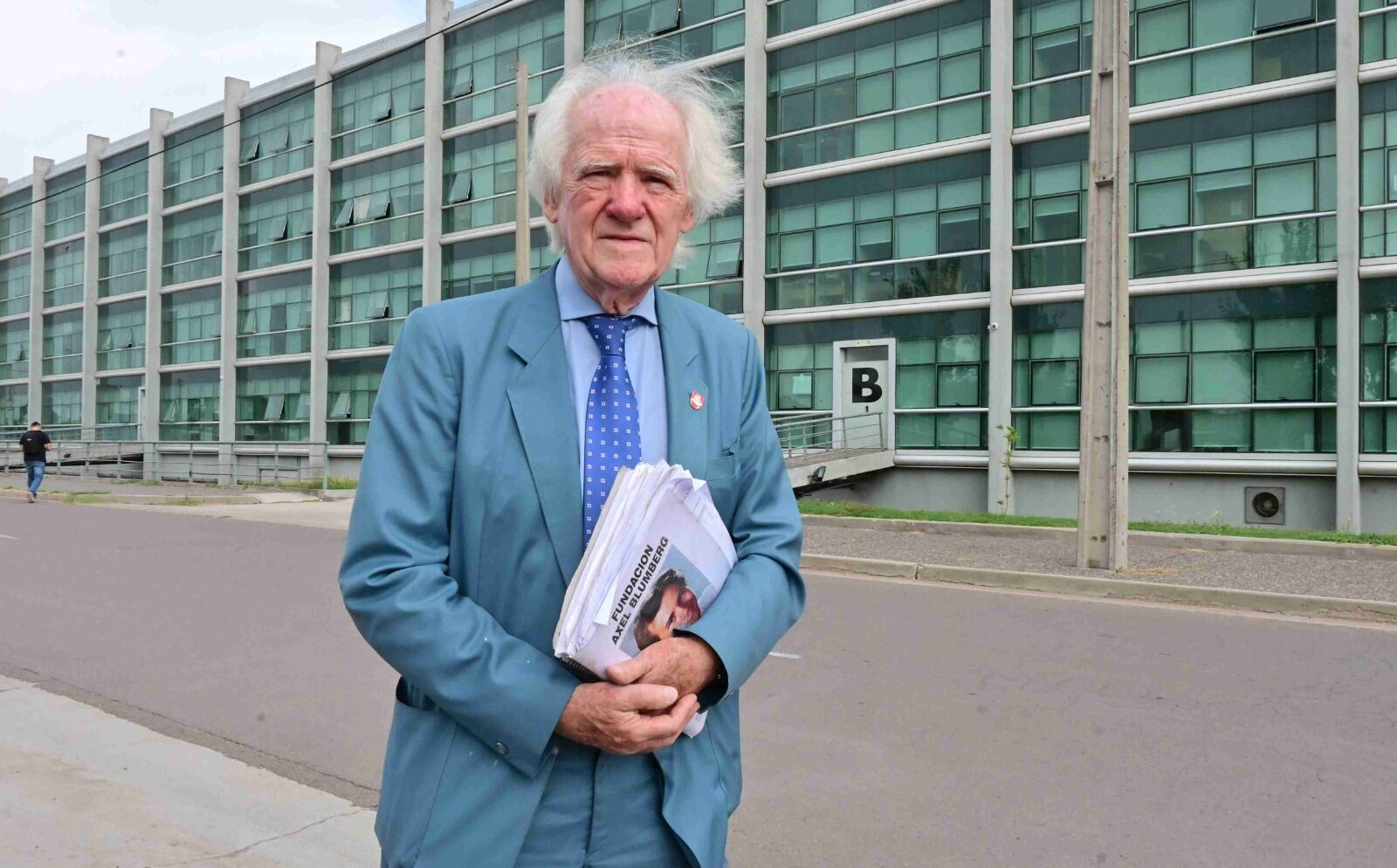 Juan Carlos Blumberg, padre de Axel, estuvo presente en La Pampa para la sentencia de Lucio Dupuy (Foto: Clarín)