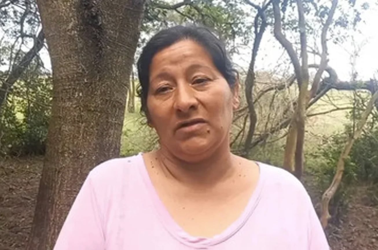 Laudelina, tía del menor y pareja de uno de los detenidos.