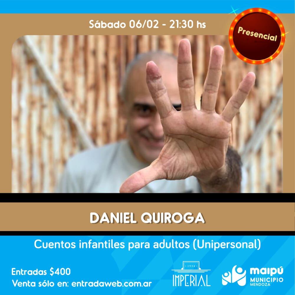 Daniel Quiroga presenta su nuevo espectáculo lleno de humor este sábado en el Teatro Imperial