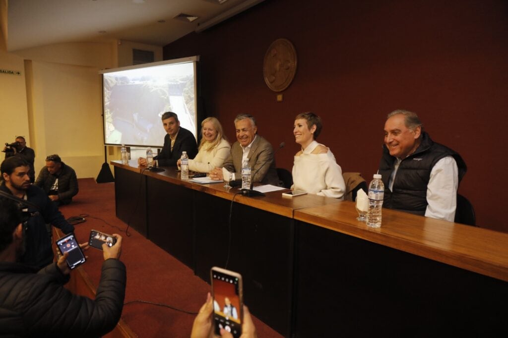 Alfredo Cornejo y Hebe Casado en San Rafael. Prensa UCR