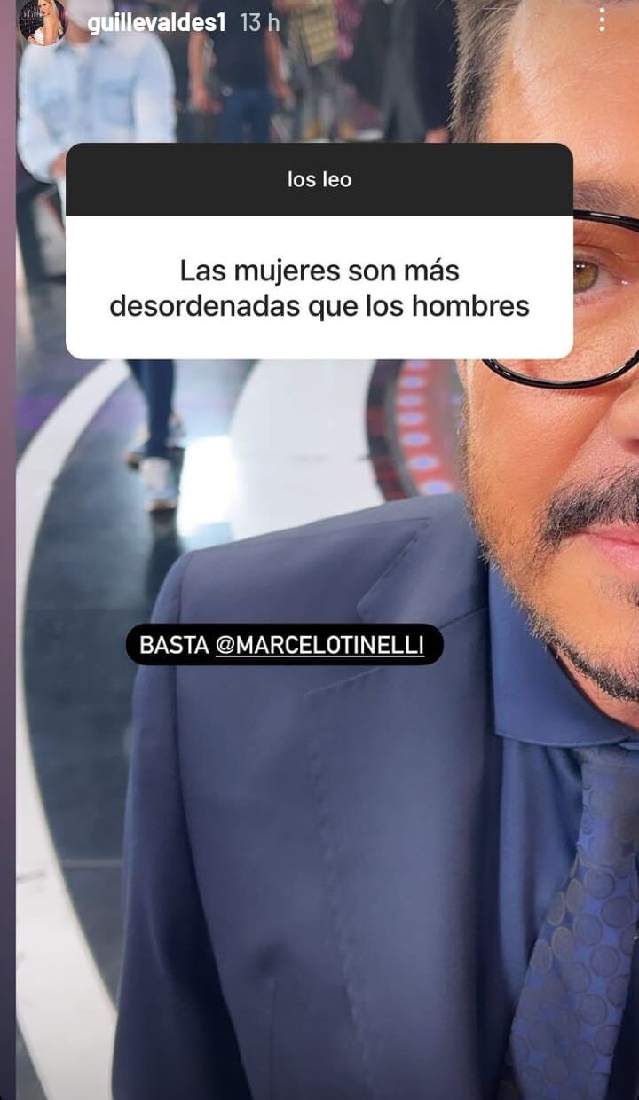 El reclamo virtual de Tinelli a Guillermina.