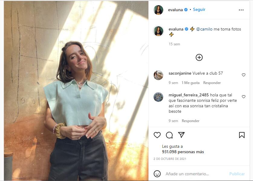 Evaluna está en pareja con Camilo desde hace cinco años.