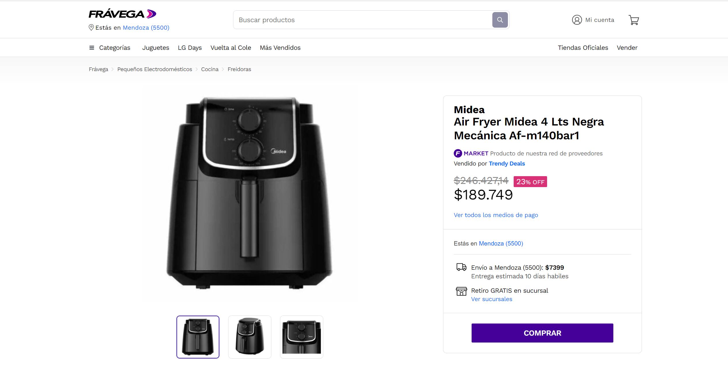 Air Fryer en Argentina .