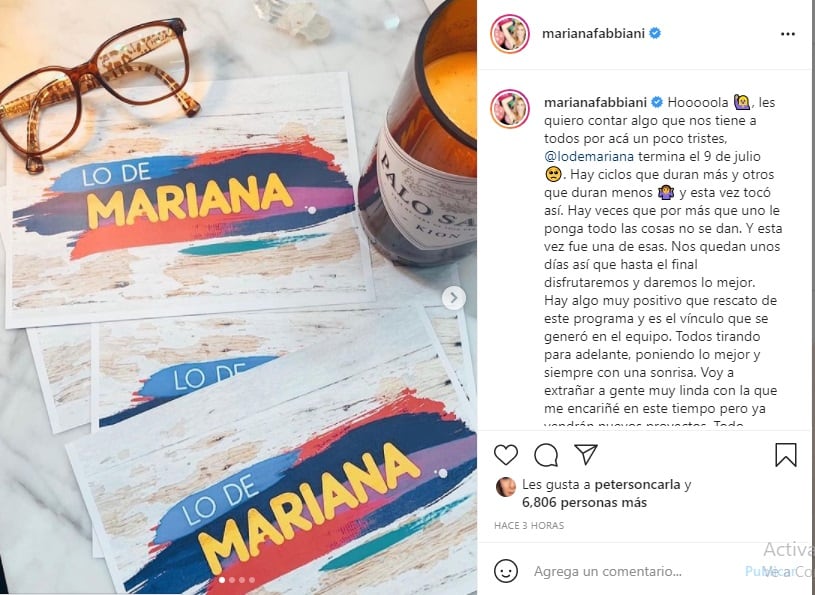 Redes de Mariana Fabbiani