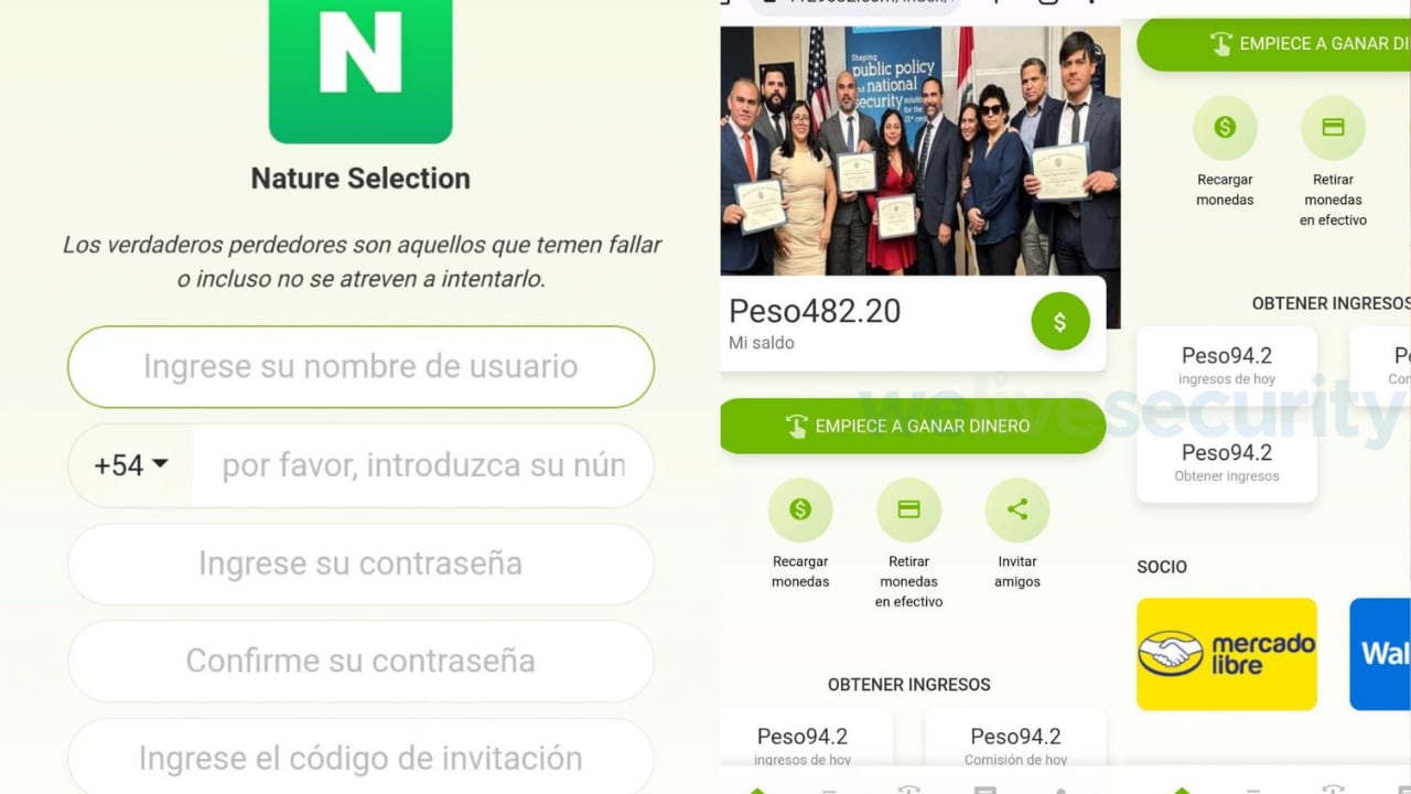 Las personas deben registrarse y comienzan con un "saldo a favor". Foto: ESET