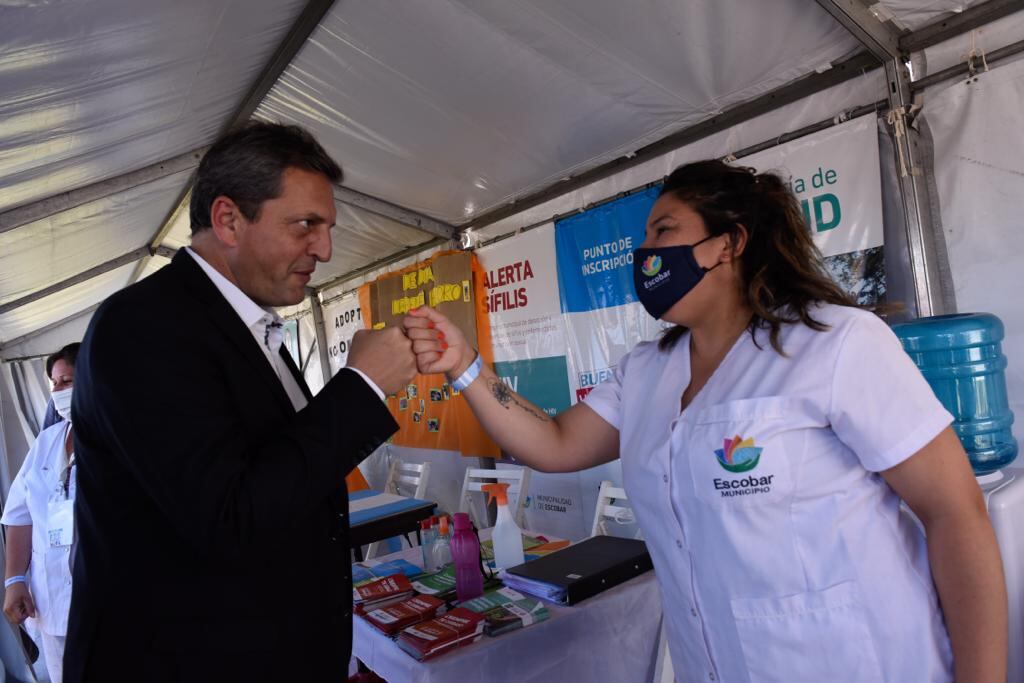 El presidente de la Cámara de Diputados recorrió junto al intendente Ariel Sujarchuk la Expo Escobar,