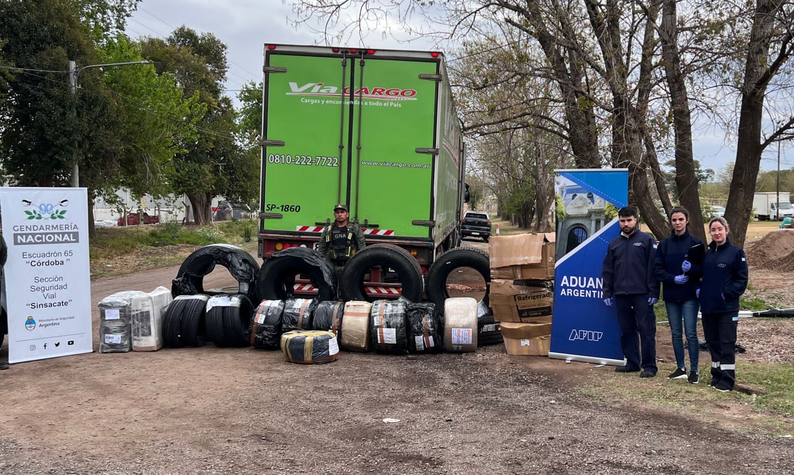 Un operativo conjunto entre Gendarmería, Aduana y la Policía de Mendoza incautó mercadería que ingresó de contrabando a la provincia. Gentileza