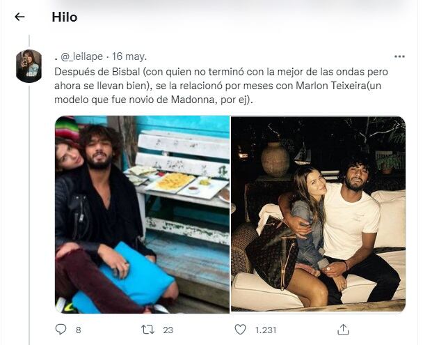 Pareja de pocos meses, pero donde también se los ve mimetizados.