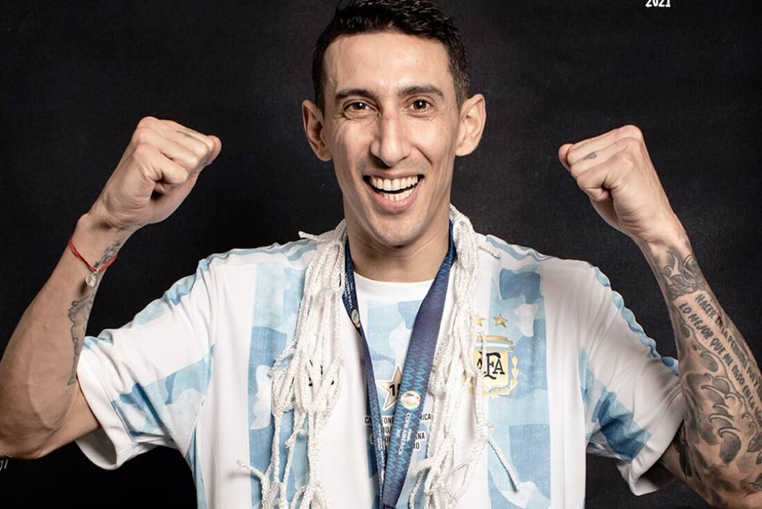 La felicidad de Di María tras ganar la Copa América (Conmebol)