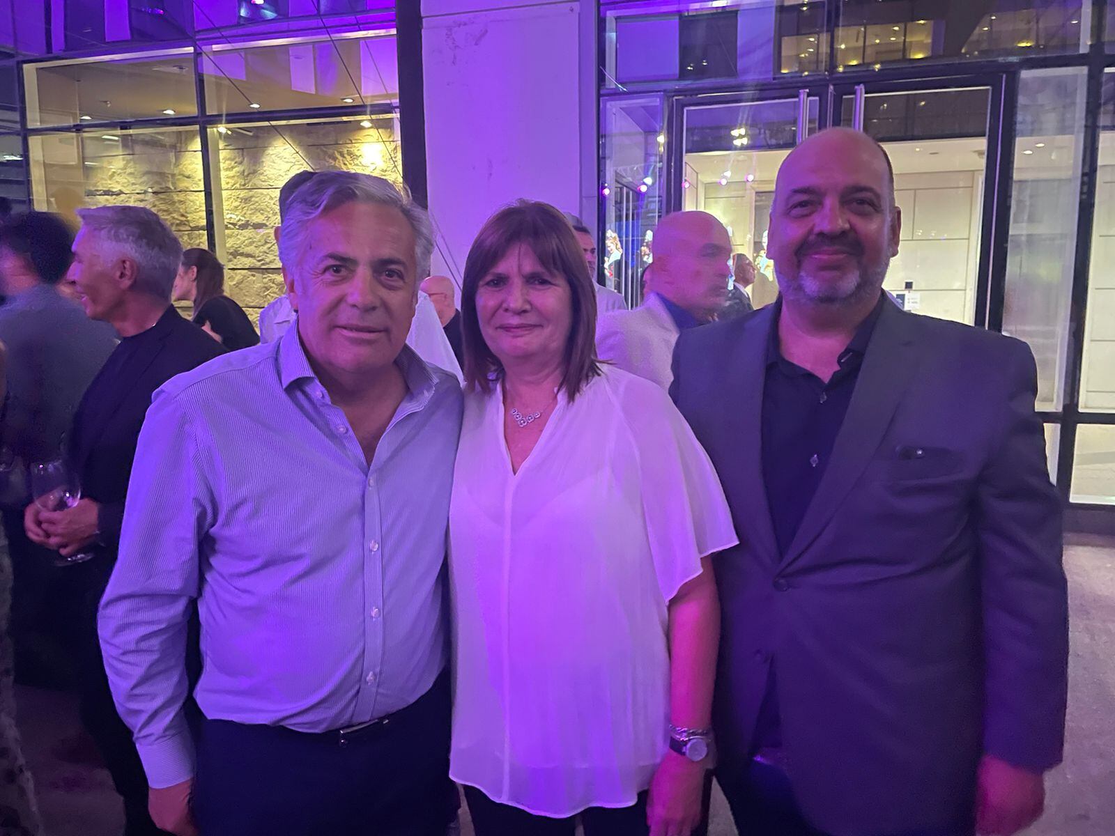 Alfredo Cornejo, Patricia Bullrich y Néstor Majul. - Los Andes