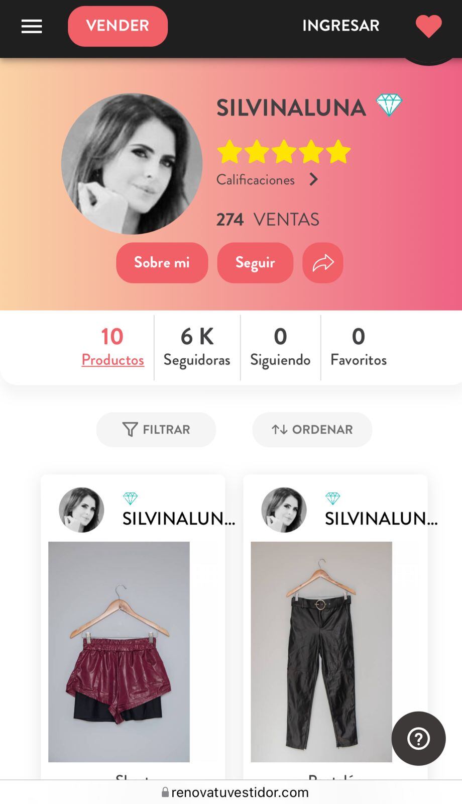 Famosas venden su ropa usada por internet.