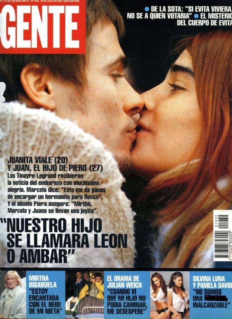 La tapa de revista Gente, cuando Juana Viale habló de su primer embarazo.