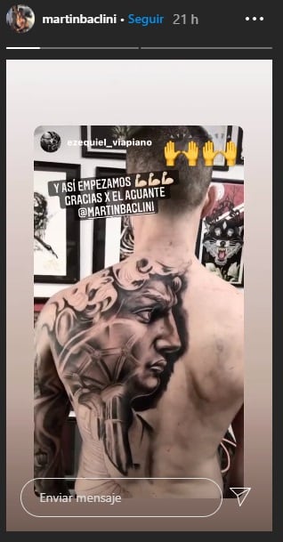 Martín Baclini  en Instagram