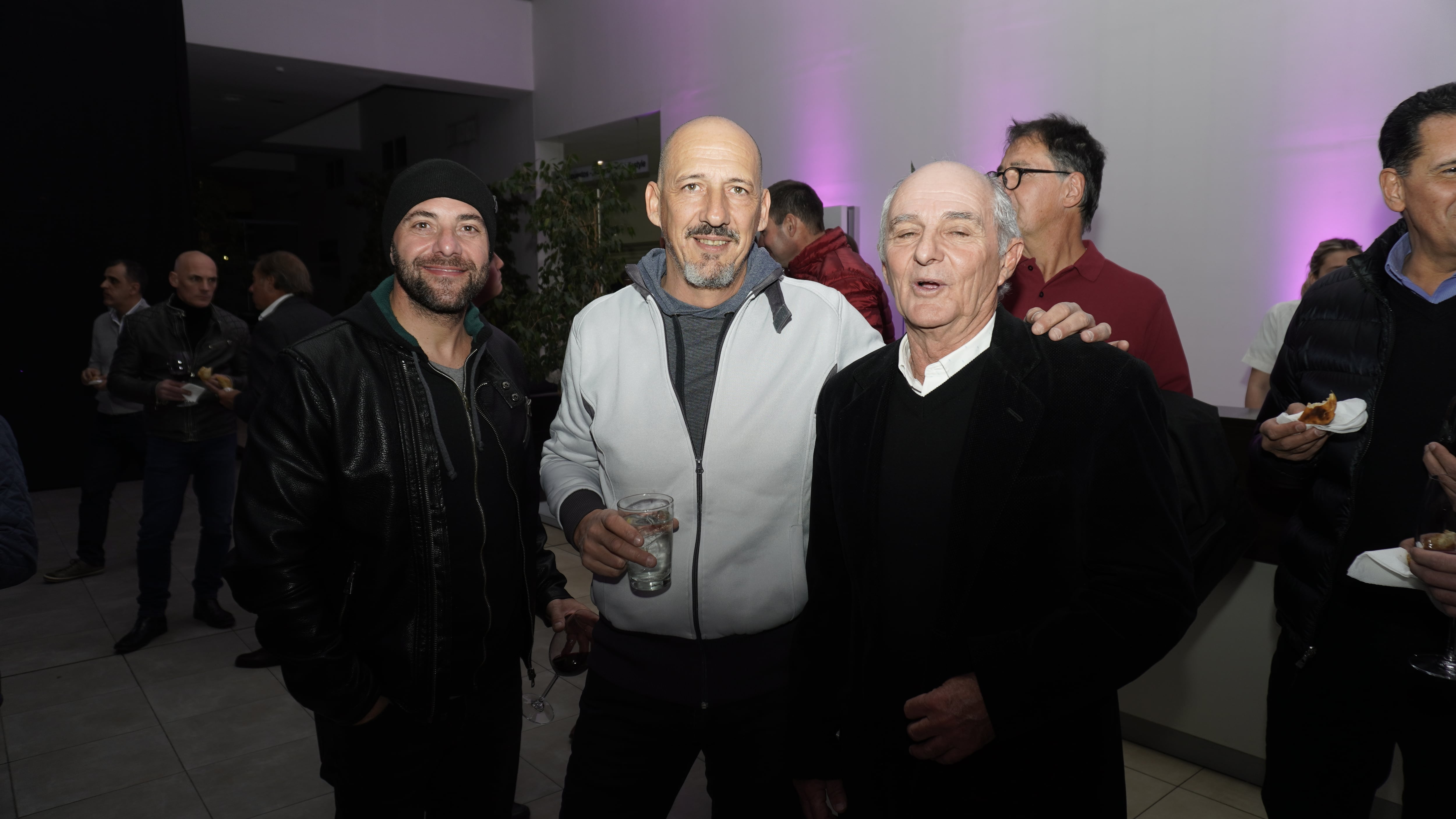 Ariel Leonardi, Julio Toriano y Daniel Roig.