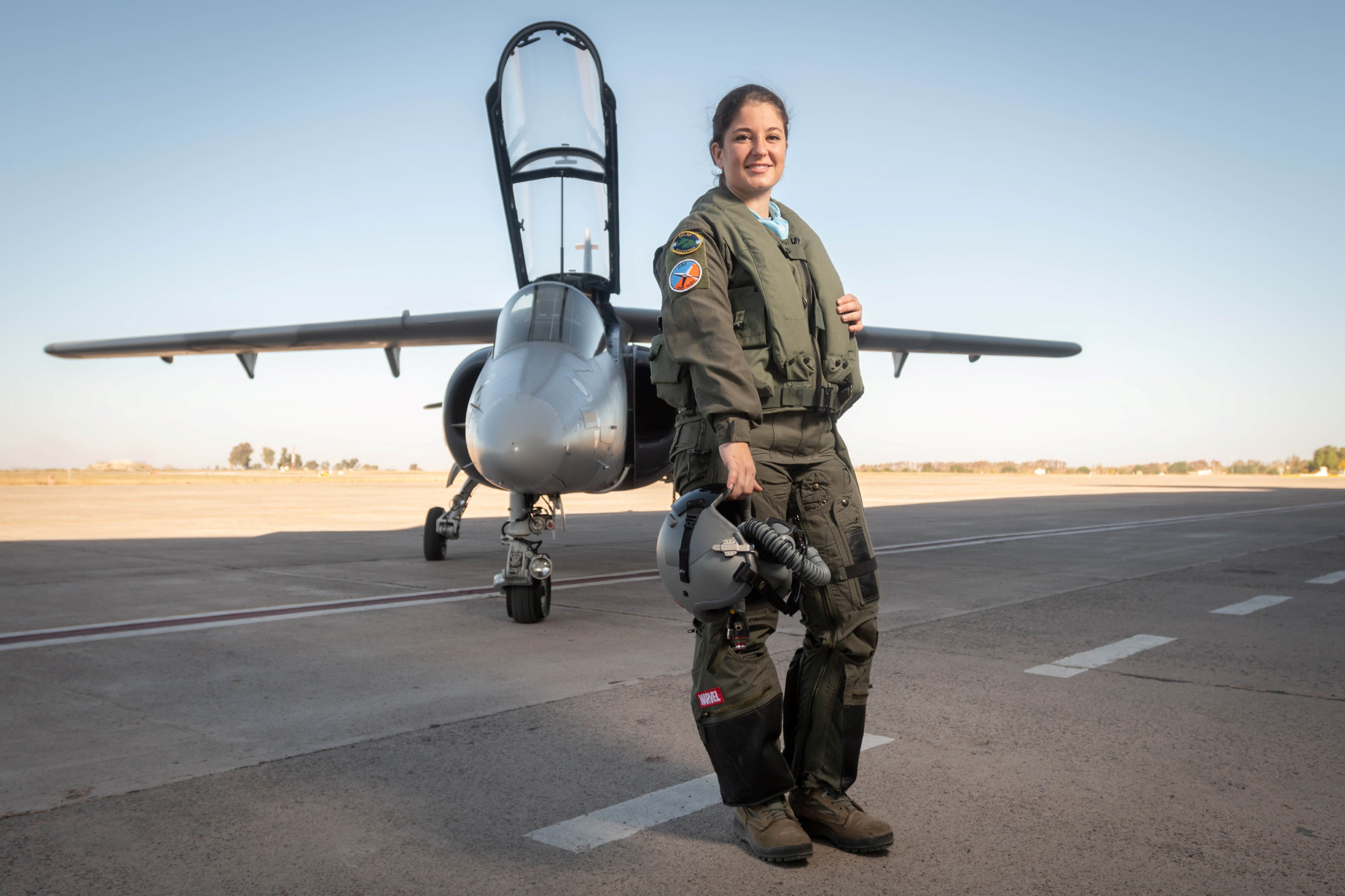 Sofía Vier tuvo en la provincia su primer Vuelo Solo como aviadora de combate. No le interesa ser la primera mujer, sino ser buena piloto