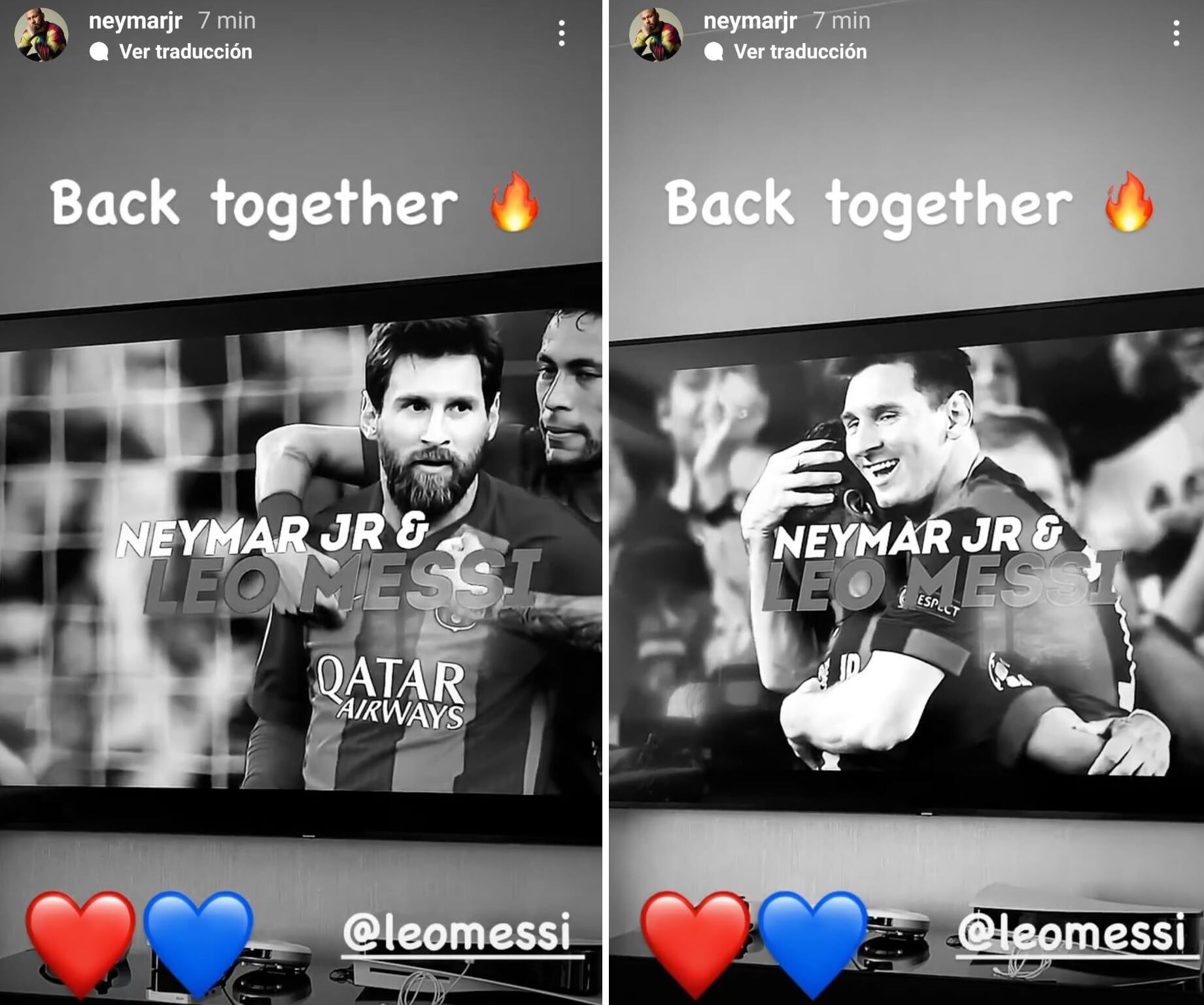 El Posteo de Neymar en su cuenta de IG.