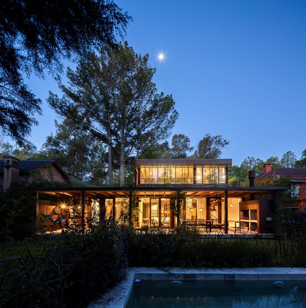 Casa entre Árboles, Cardales, Prov. de Buenos Aires (Berson Arquitectura).

