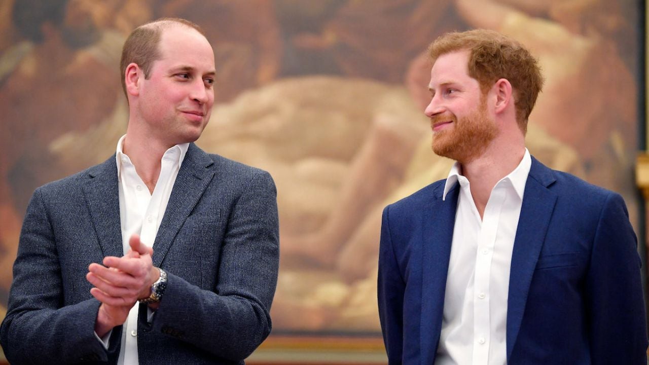 Los príncipes William y Harry.