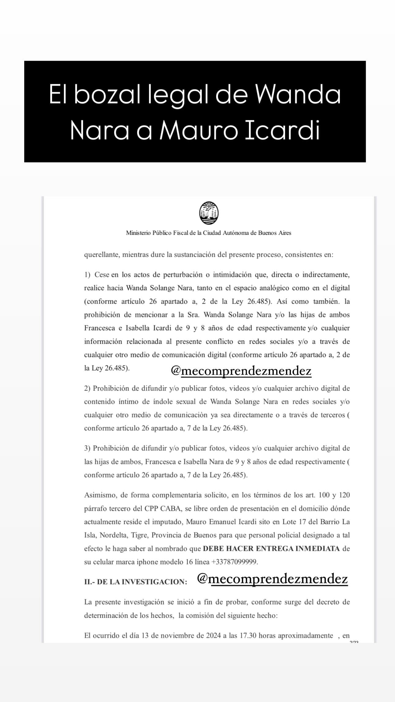 Tremenda jugada legal de Wanda Nara contra Icardi.