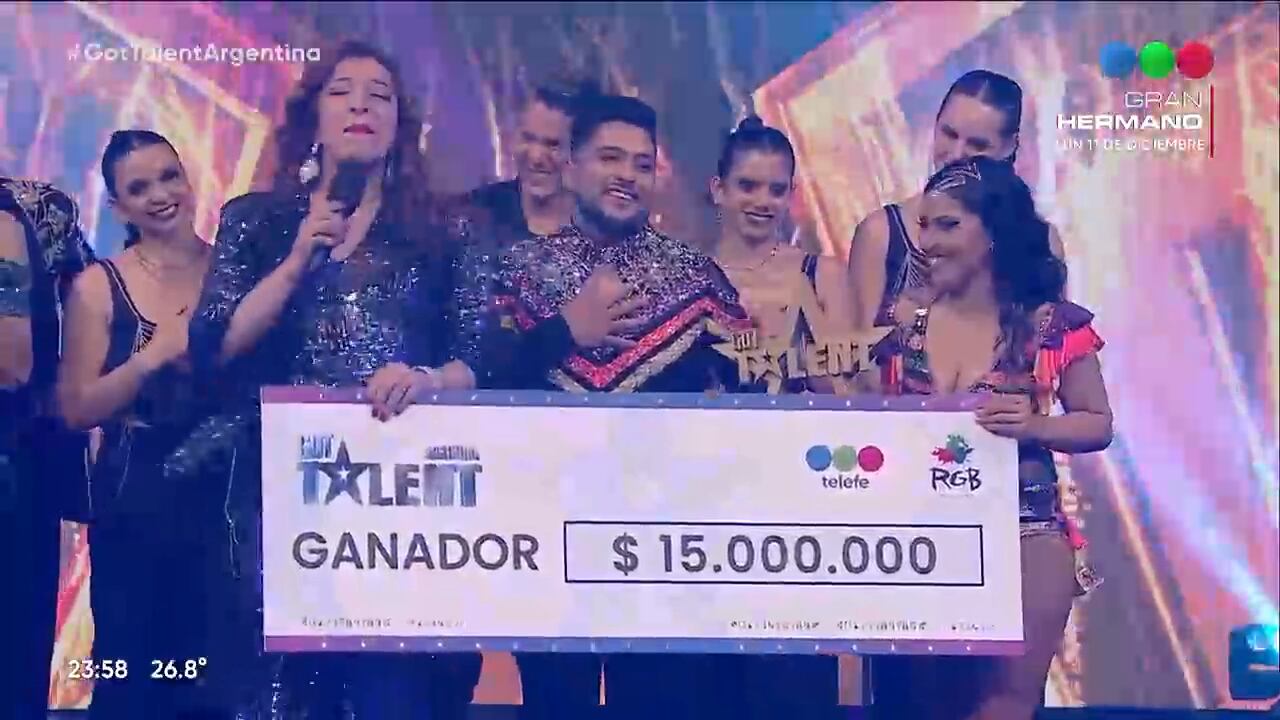 Johanna y Matías Ortiz, los hermanos salseros de Mendoza, ganaron Got Talent Argentina. Captura de pantalla.