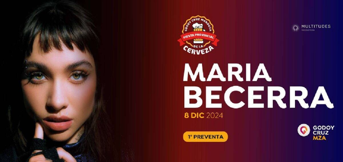 María Becerra en Mendoza (Fiesta Provincial de la Cerveza 2024)