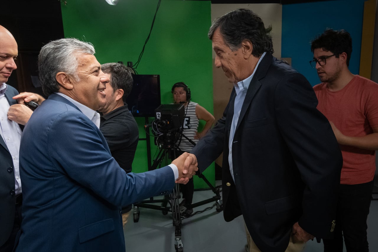 Choque de titantes, Cornejo y Lafalla listos para el debate. Foto: Ignacio Blanco / Los Andes 