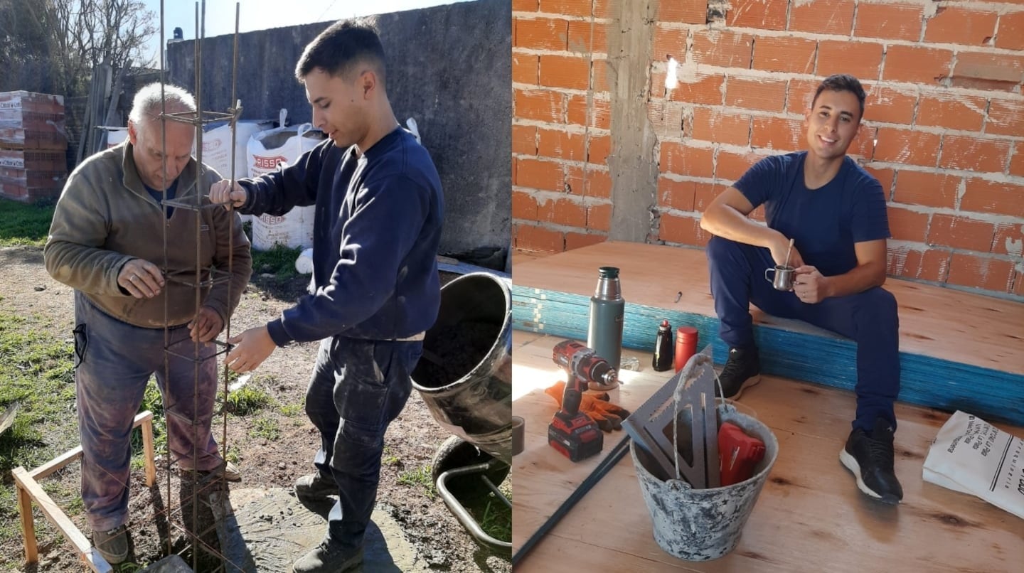 Claudio tardó 2 años en construir su hogar. Foto: Gentileza TN.