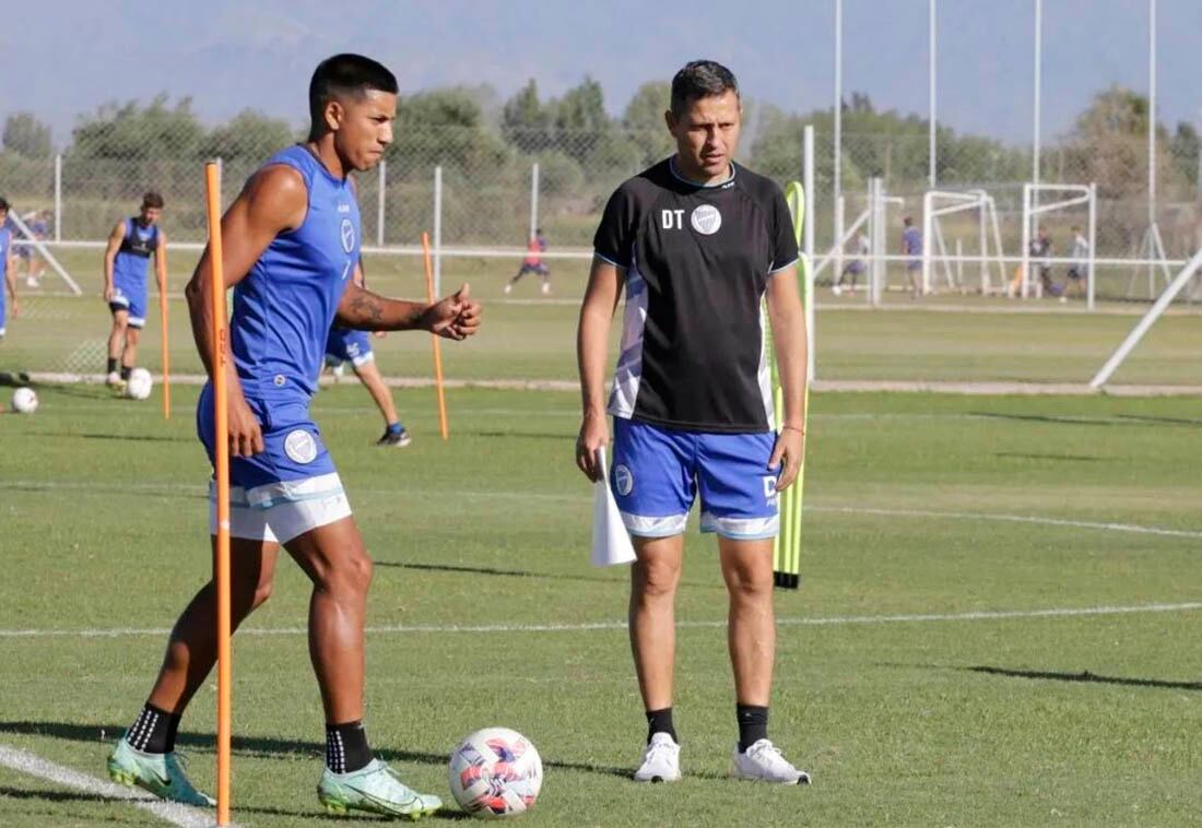 Entrenamiento de Godoy Cruz Antonio Tomba. Foto Prensa Club Godoy Cruz.