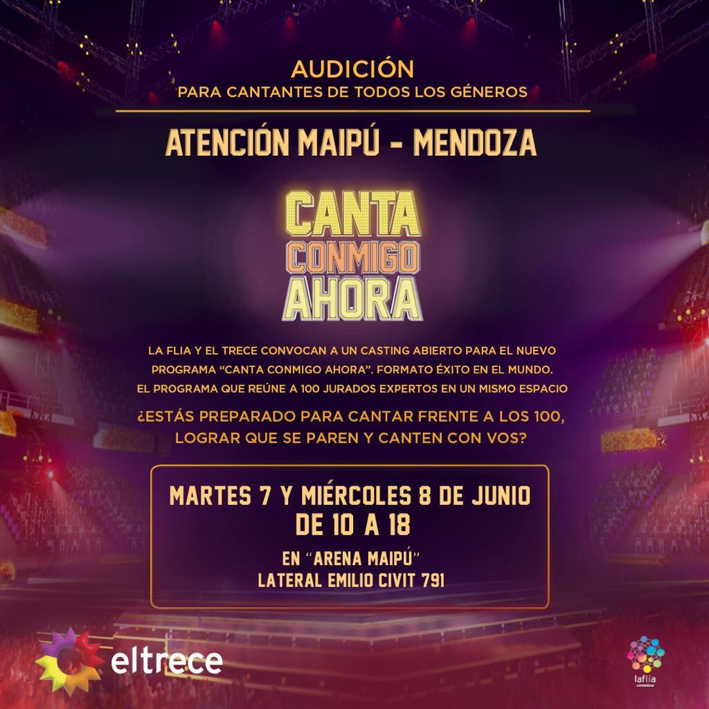 Marcelo Tinelli busca cantantes en Mendoza para Canta Conmigo Ahora