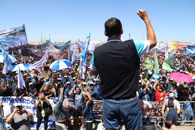 Marcelo Rucci, titular del gremio. Foto X / @sindpetroleros