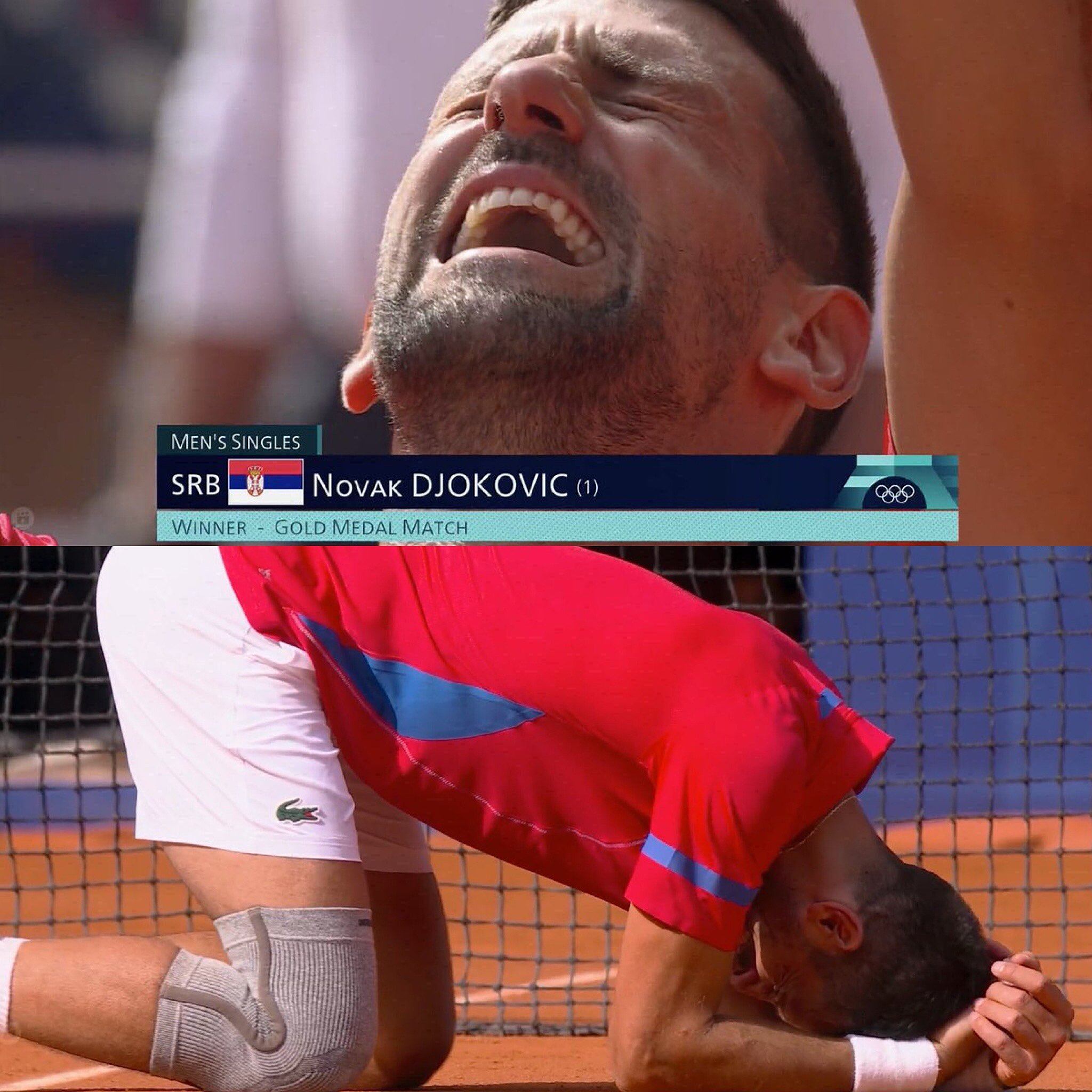 Por fin lo consiguió: Novak Djokovic le ganó un partidazo a Carlos Alcaraz y logró conquistar la dorada en su quinto juego olímpico.